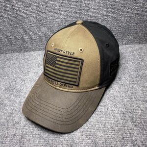 Grunt Style Hat Cap Snap Back Black American Flag Patch Veteran Mens Tactical